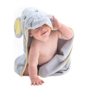 tolla de bebé con forma de elefante